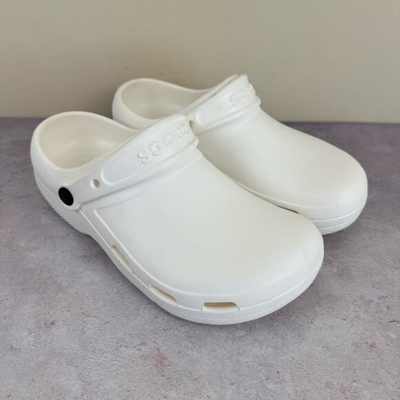 Crocs Sandals White Specialist Vent II 205619 Slip-On Clogs Womens 10 Mens 8 - Picture 1 of 13